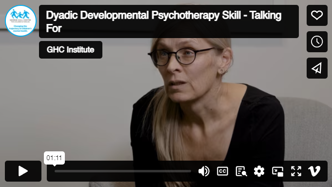 Dyadic Developmental Psychotherapy clinical session image Dr. Sian Phillips