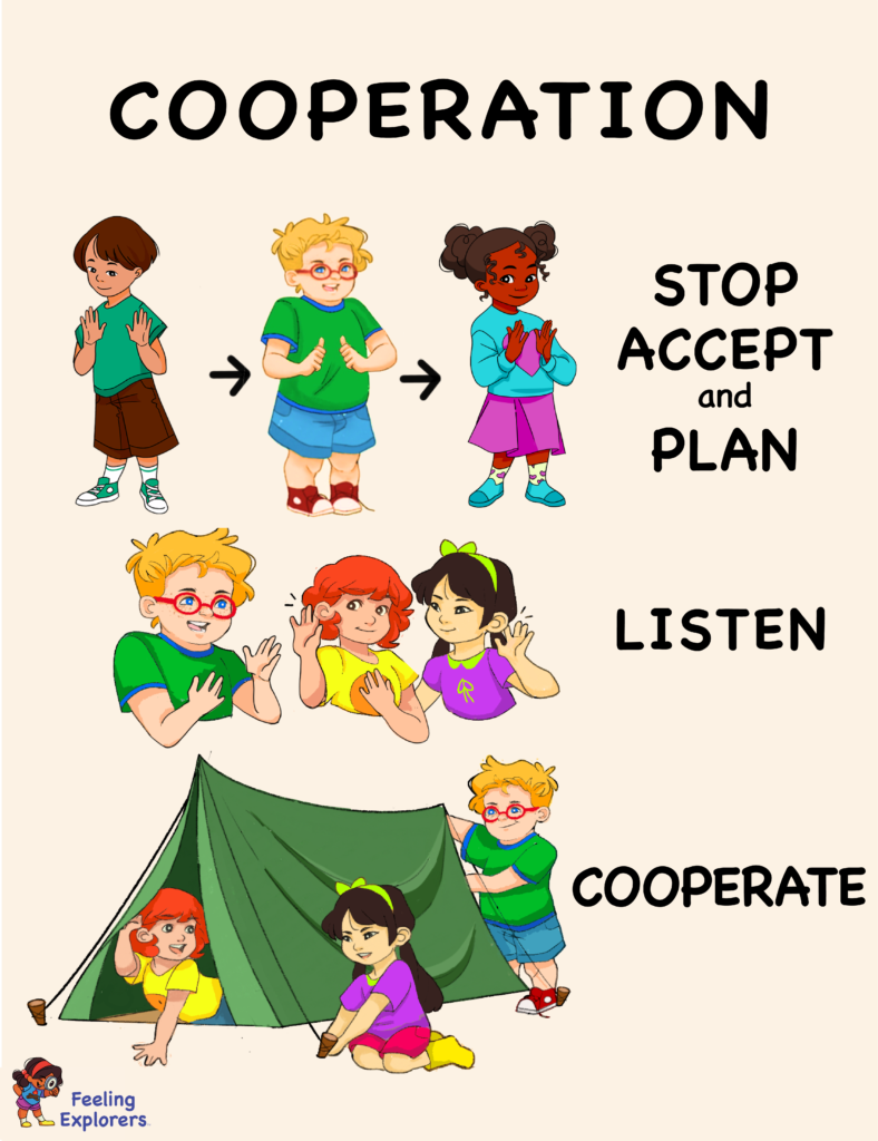 Feeling Explorers cooperation poster